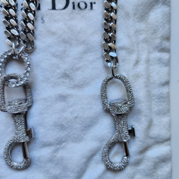JOHN GALLIANO FOR CHRISTIAN DIOR - AUTHENTIC, RARE, AND VINTAGE SWAROVSKI CHAIN - Picture 4 of 16